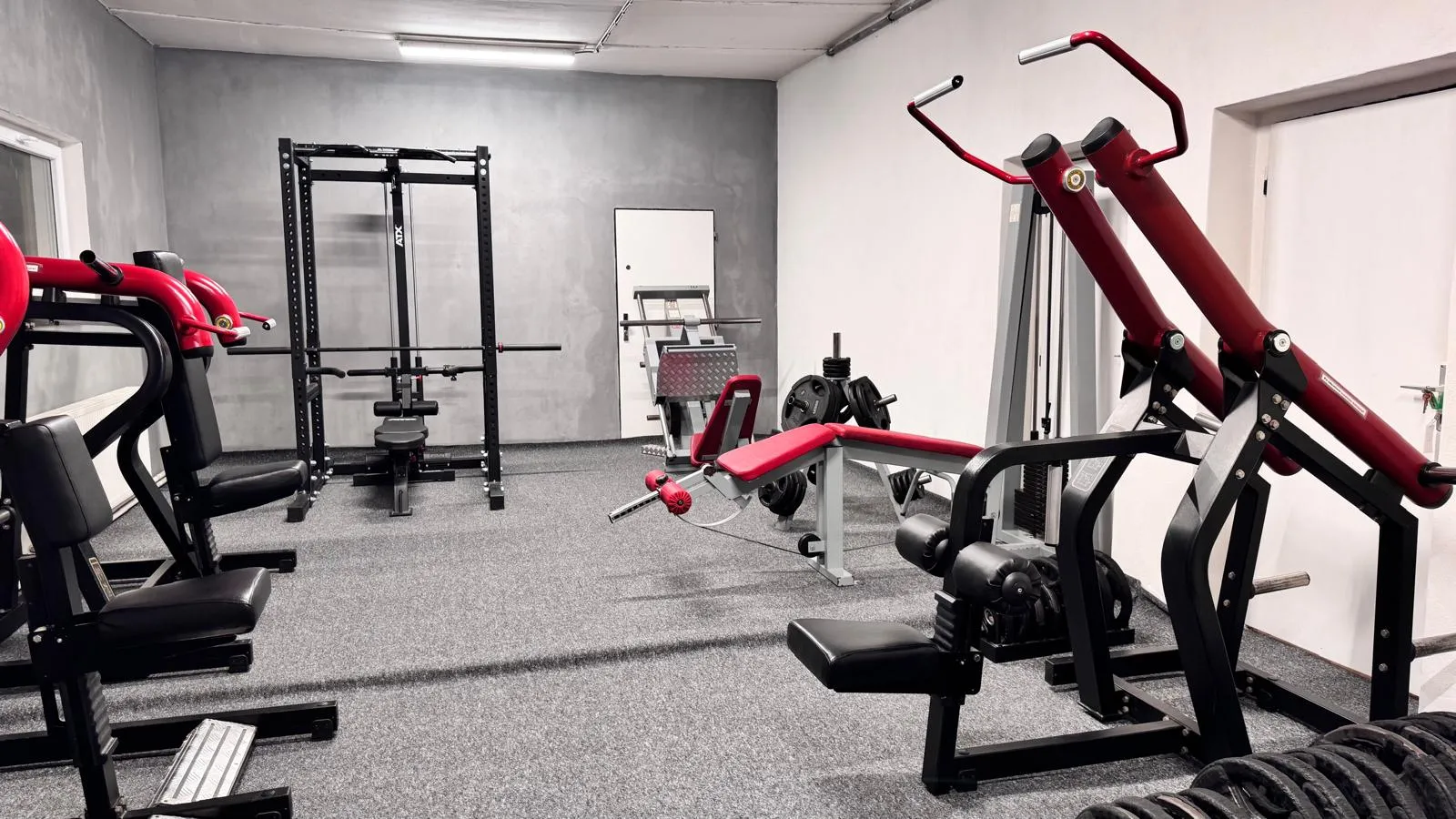 The gym — view of the room with machines